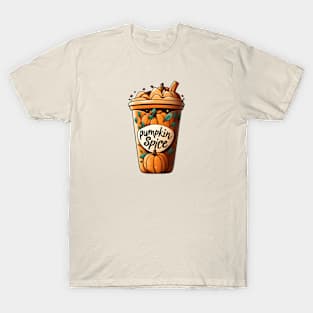 Cute Fall Pumpkin Spice Latte T-Shirt